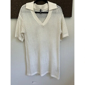 H&M Divided Tunic | Swim Coverup | Dress in cream SZ M